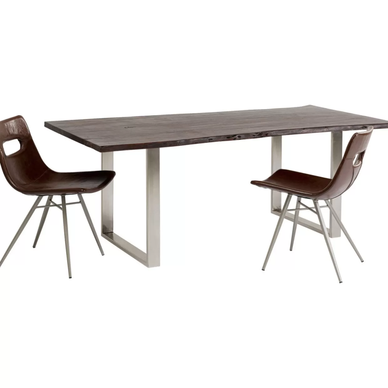 KARE Design Tische | Tisch Harmony Dunkel Chrom 160X80