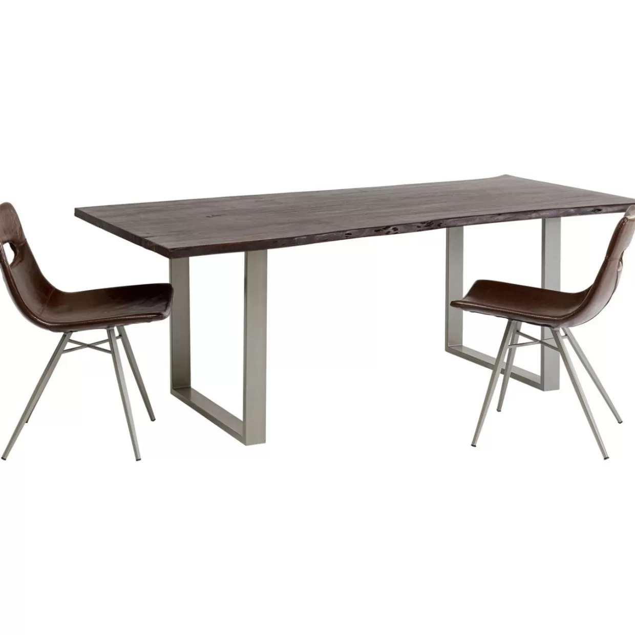 KARE Design Tische | Tisch Harmony Dunkel Silber 160X80