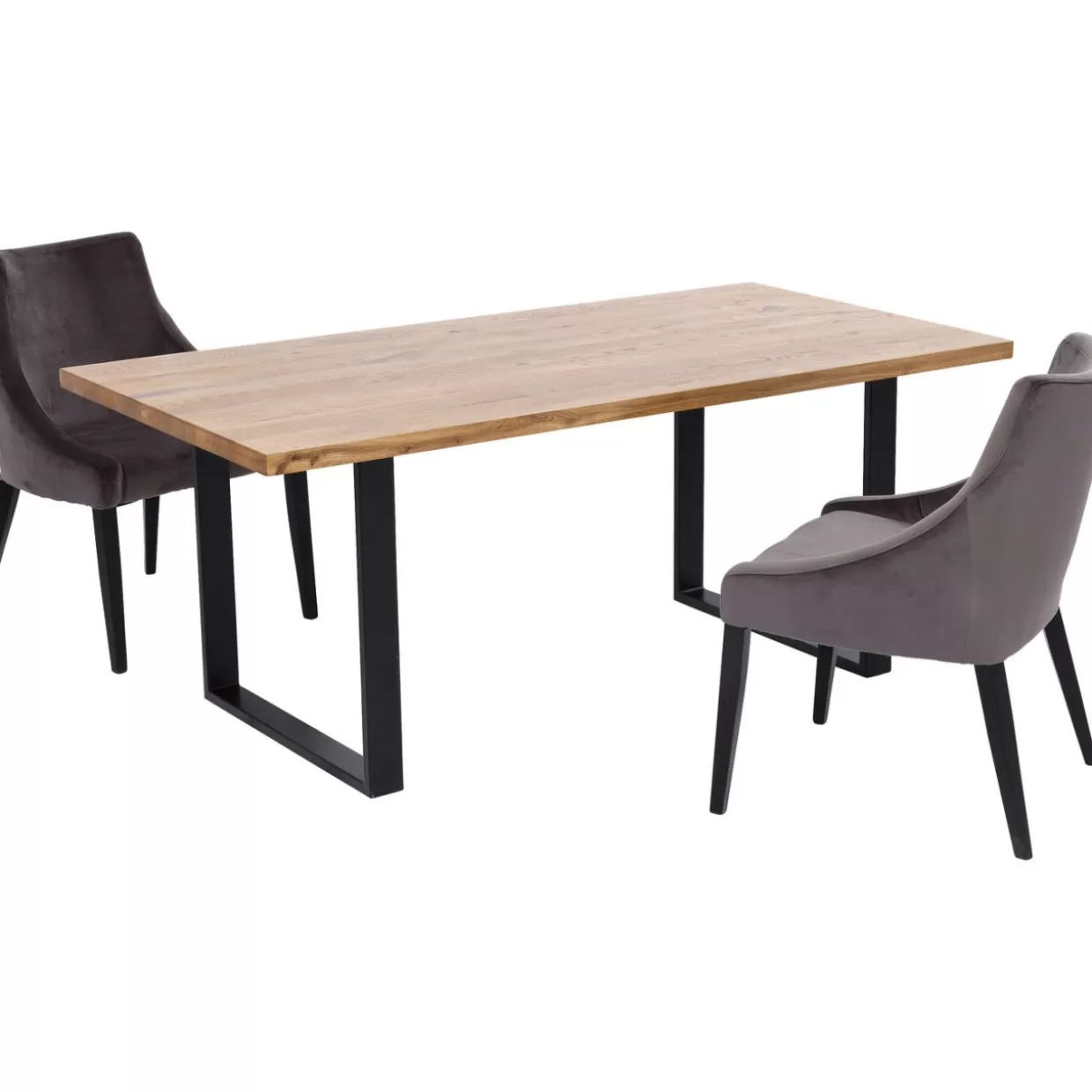 KARE Design Tische | Tisch Jackie Eiche Schwarz 180X90
