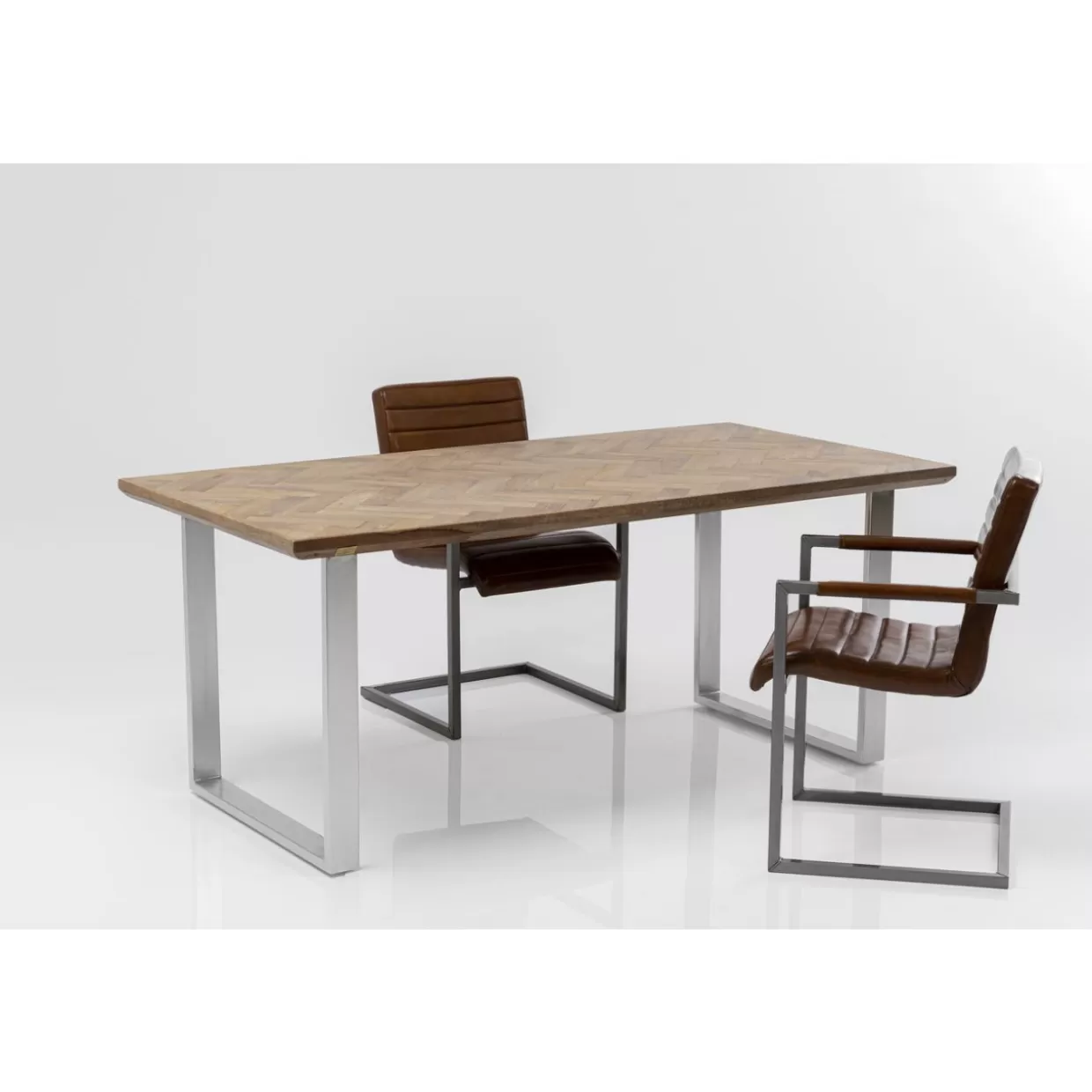KARE Design Tische | Tisch Parquet Chrom 180X90