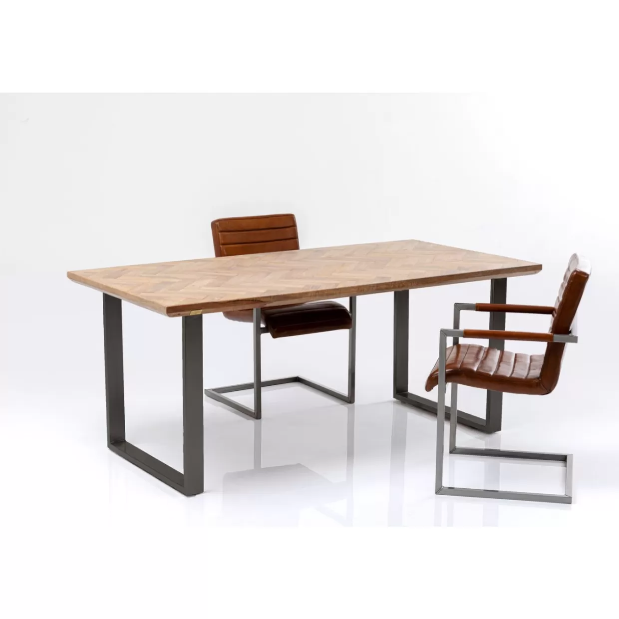 KARE Design Tische | Tisch Parquet Schwarz 180X90