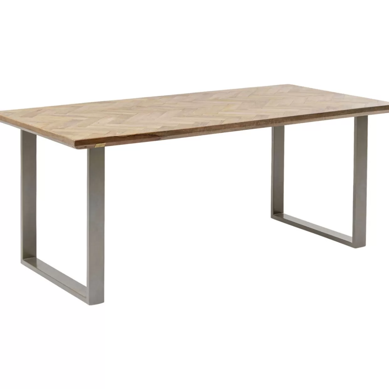 KARE Design Tische | Tisch Parquet Silber 180X90