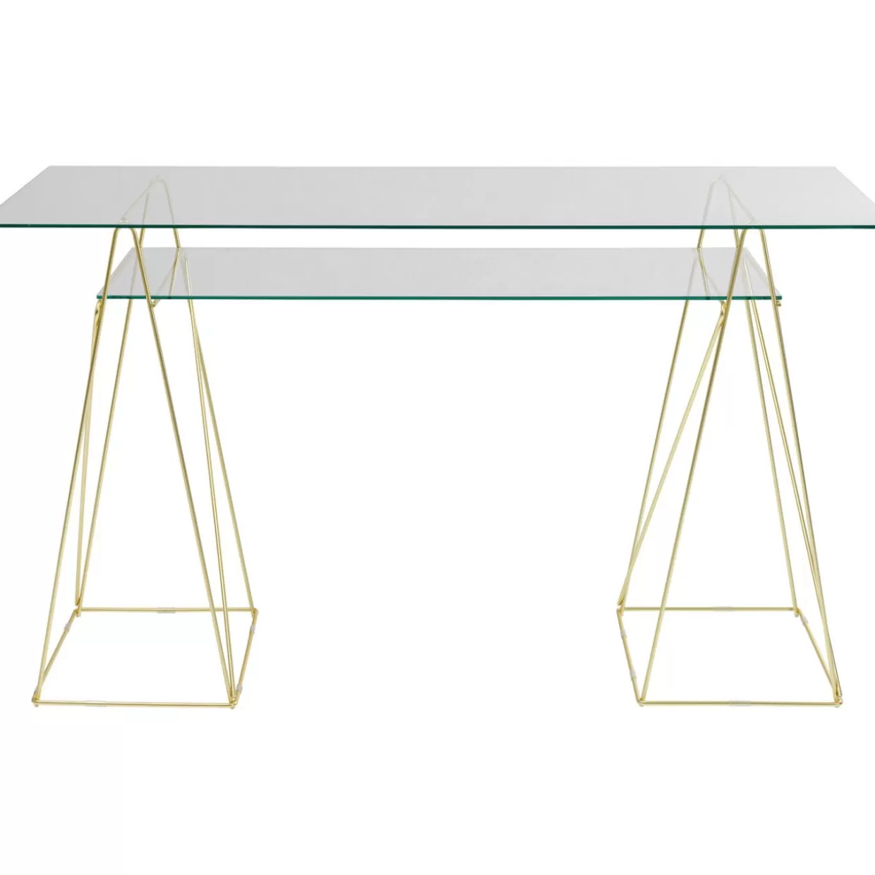 KARE Design Tische | Tisch Polar Messing Matt 8Mm Esg