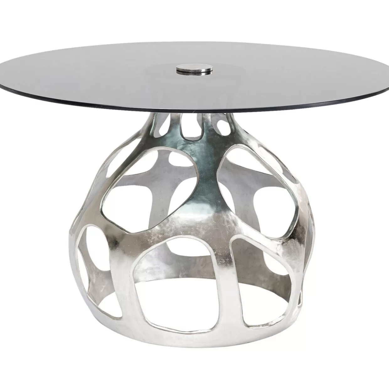 KARE Design Tische | Tisch Volcano Silber O120Cm