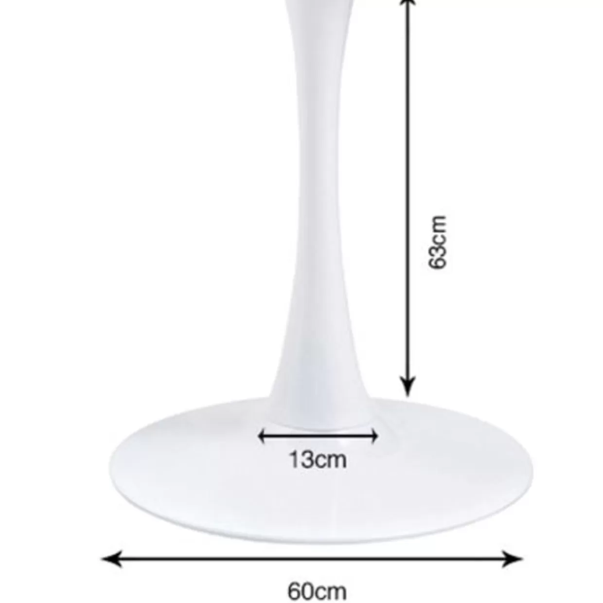 KARE Design Tische | Tischgestell Schickeria Weis O110Cm
