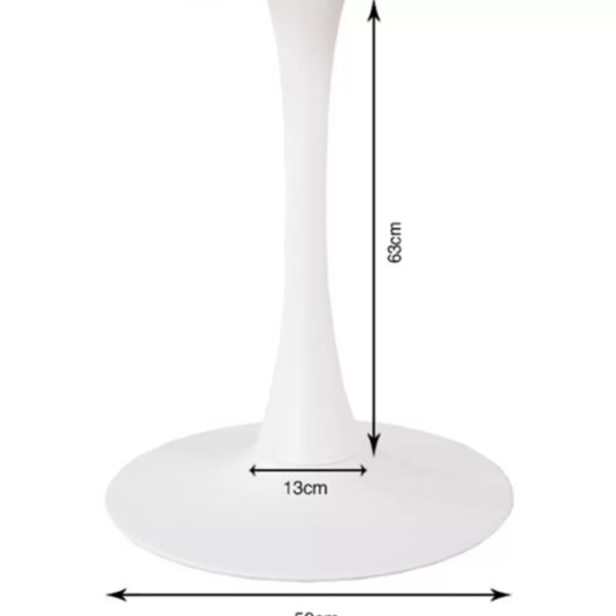 KARE Design Tische | Tischgestell Schickeria Weis O80Cm