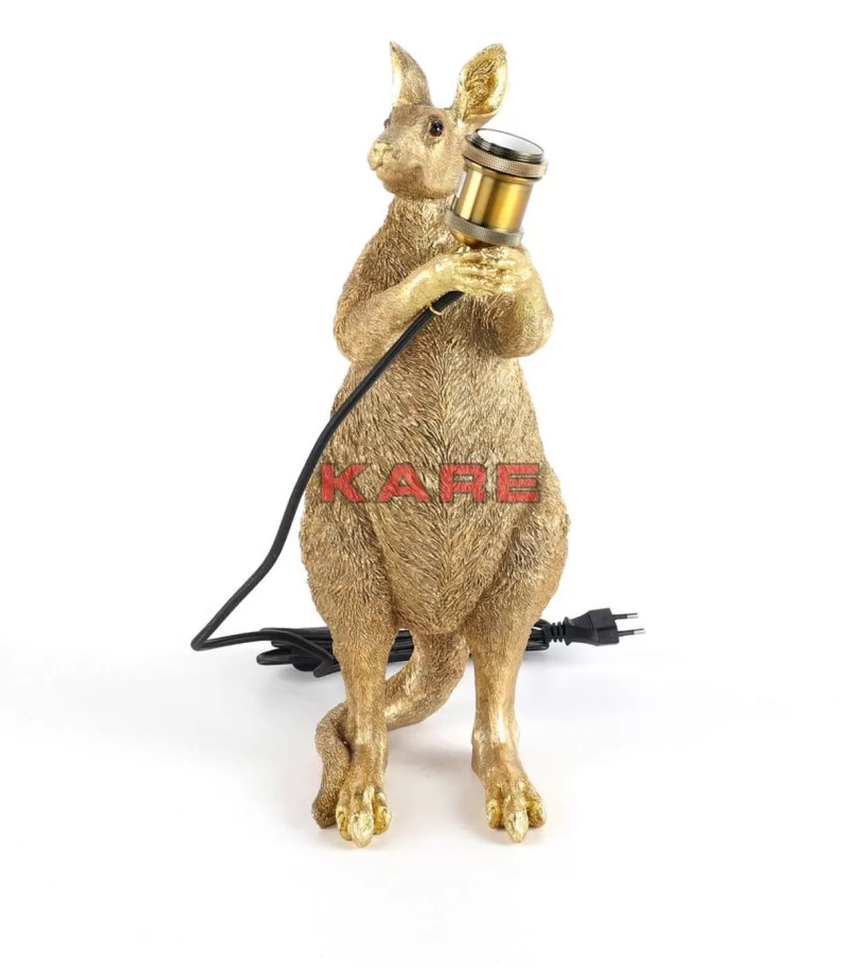 KARE Design Tischleuchten | Tischleuchte Animal Kangaroo Gold 46Cm