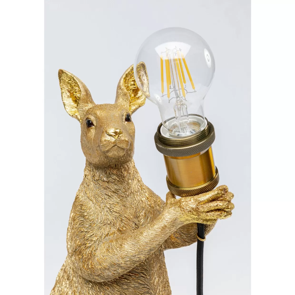 KARE Design Tischleuchten | Tischleuchte Animal Kangaroo Gold 46Cm