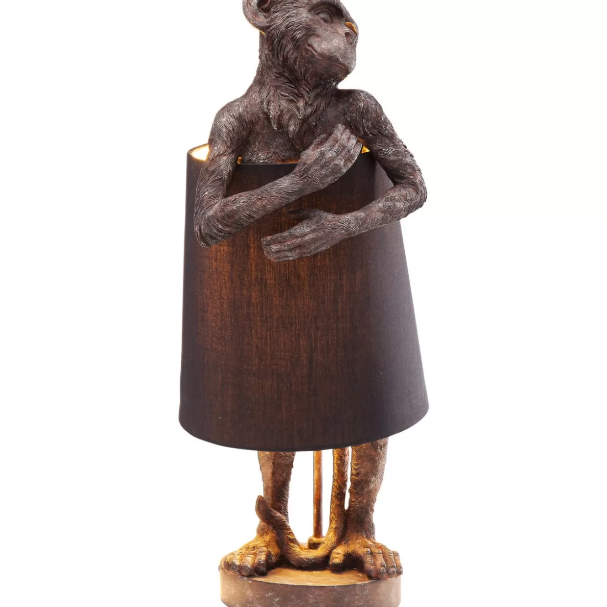 KARE Design Tischleuchten | Tischleuchte Animal Monkey Braun Schwarz