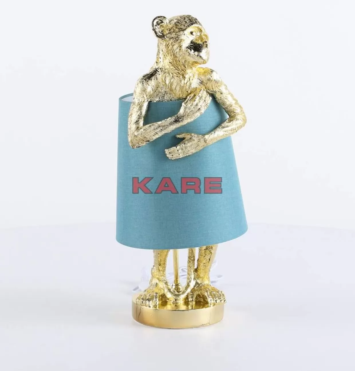 KARE Design Tischleuchten | Tischleuchte Animal Monkey Gold Blau