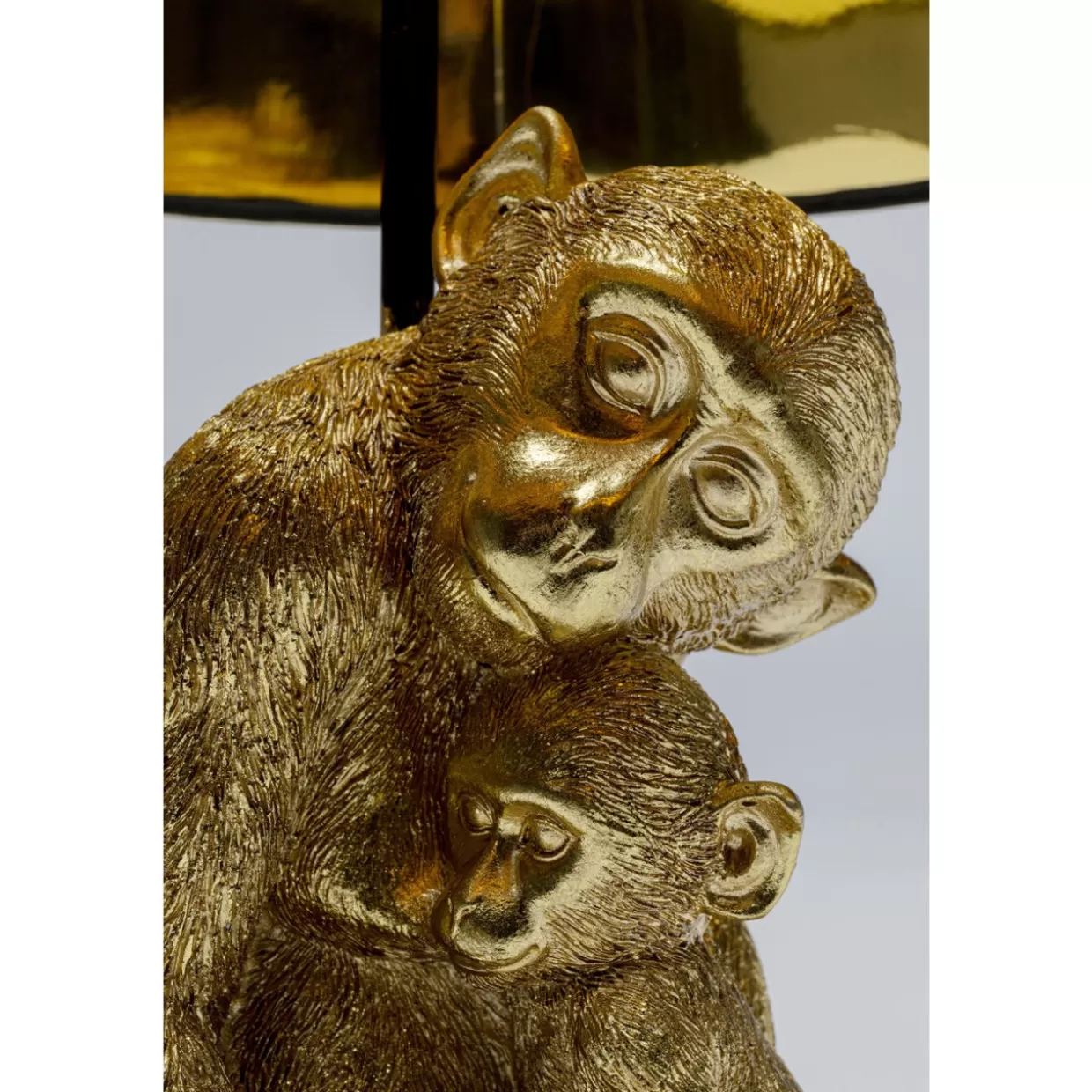 KARE Design Tischleuchten | Tischleuchte Animal Monkey Love Hug Gold 50Cm