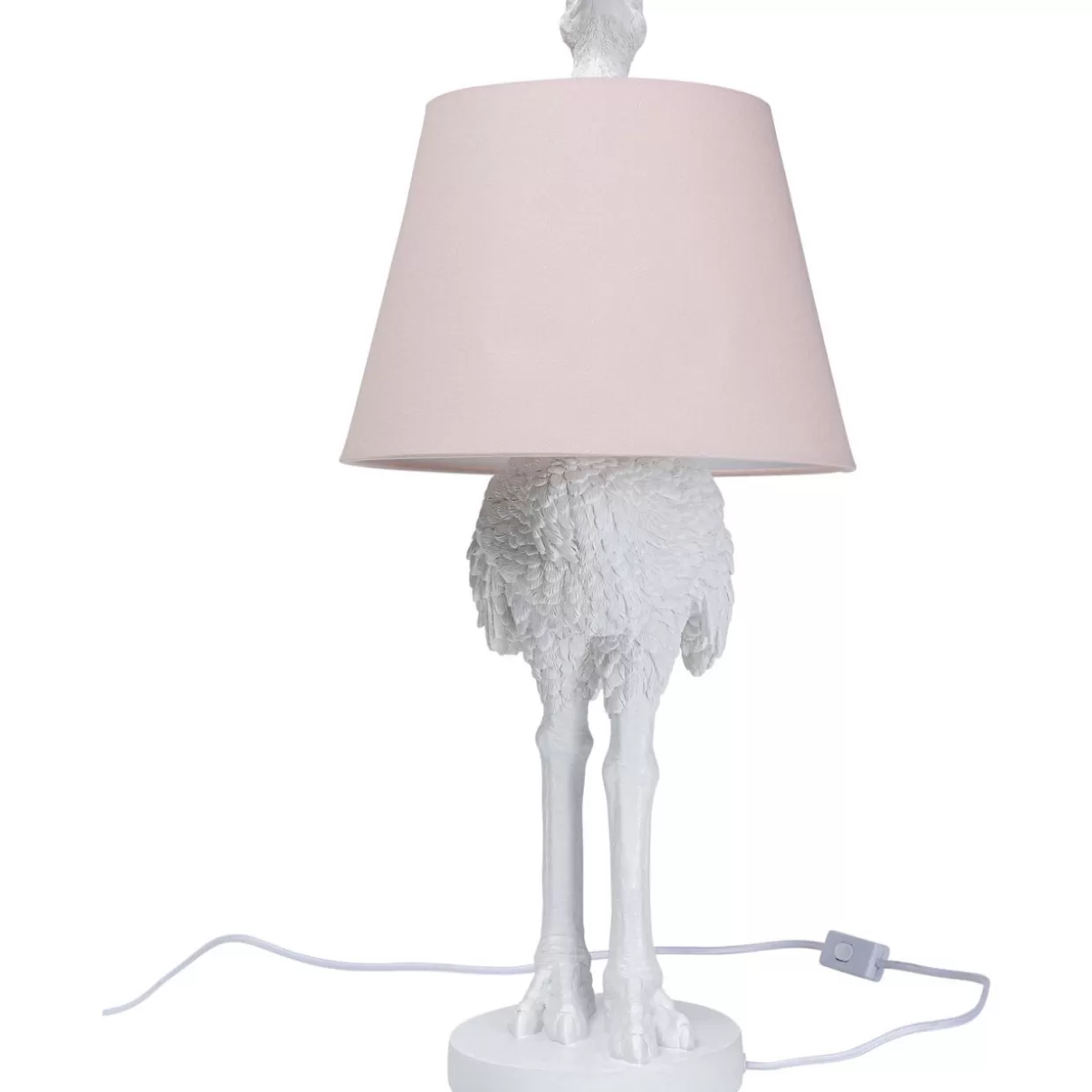 KARE Design Tischleuchten | Tischleuchte Animal Ostrich Weis 66Cm