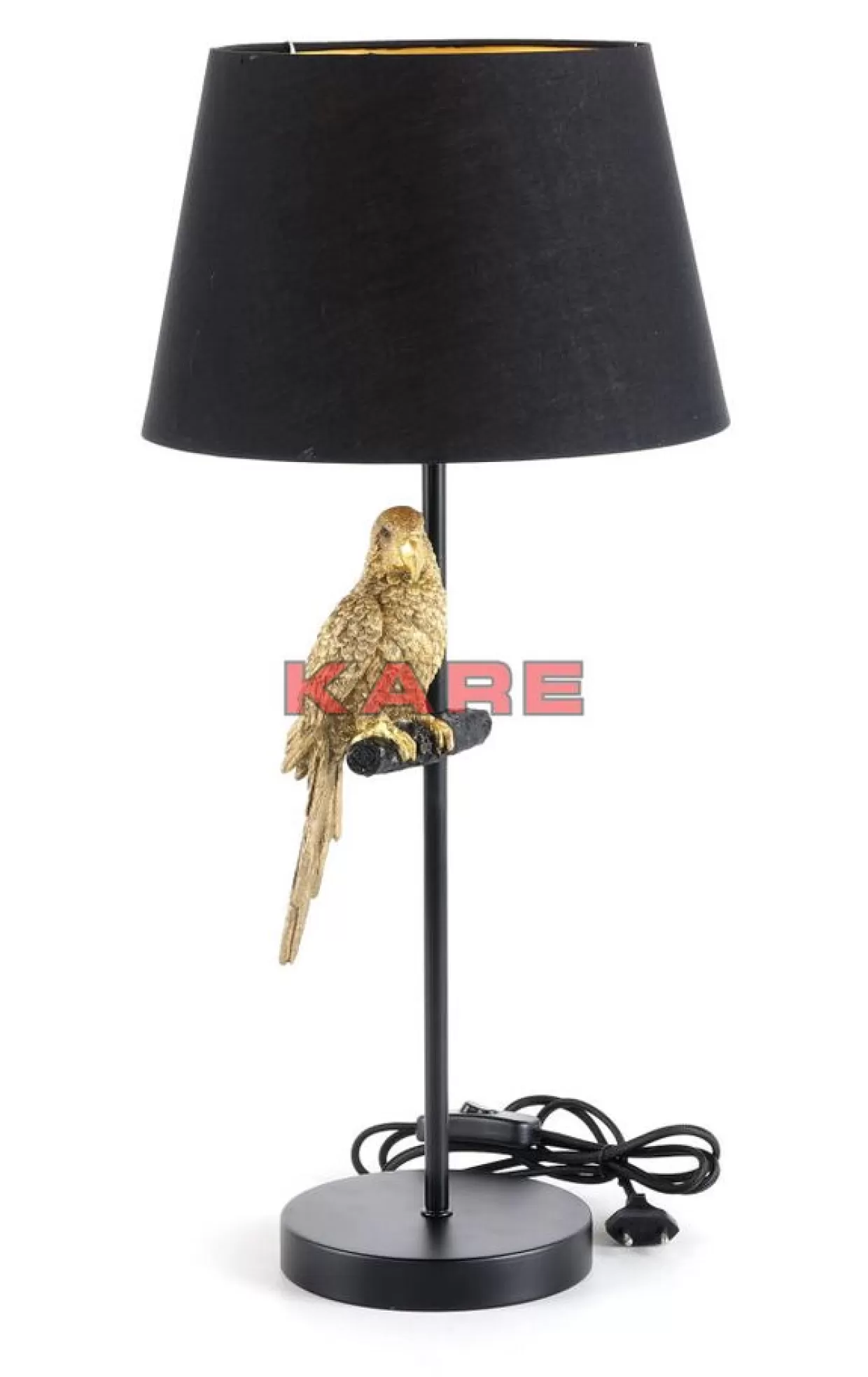 KARE Design Tischleuchten | Tischleuchte Animal Parrot Gold 56Cm