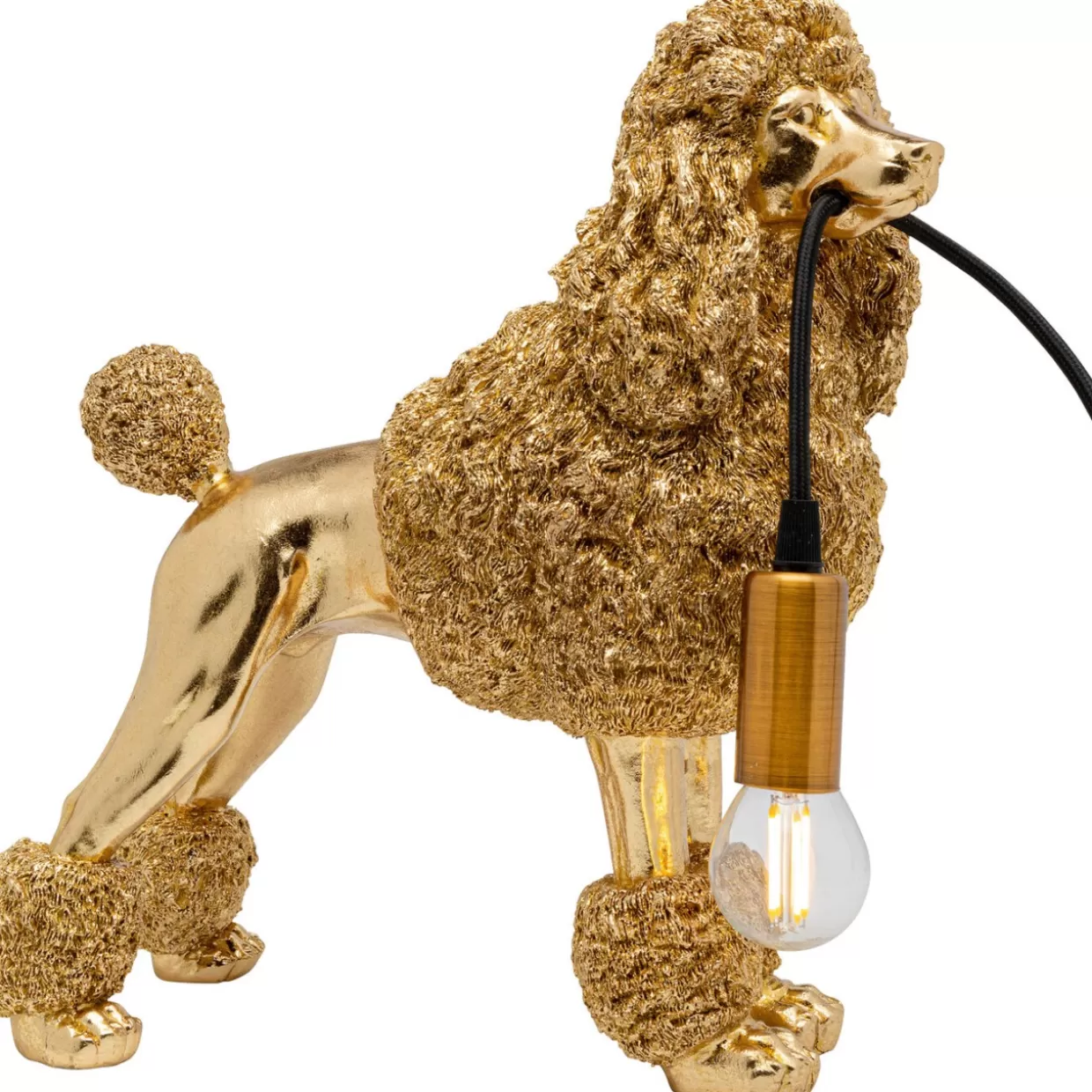 KARE Design Tischleuchten | Tischleuchte Animal Poodle Gold 32Cm