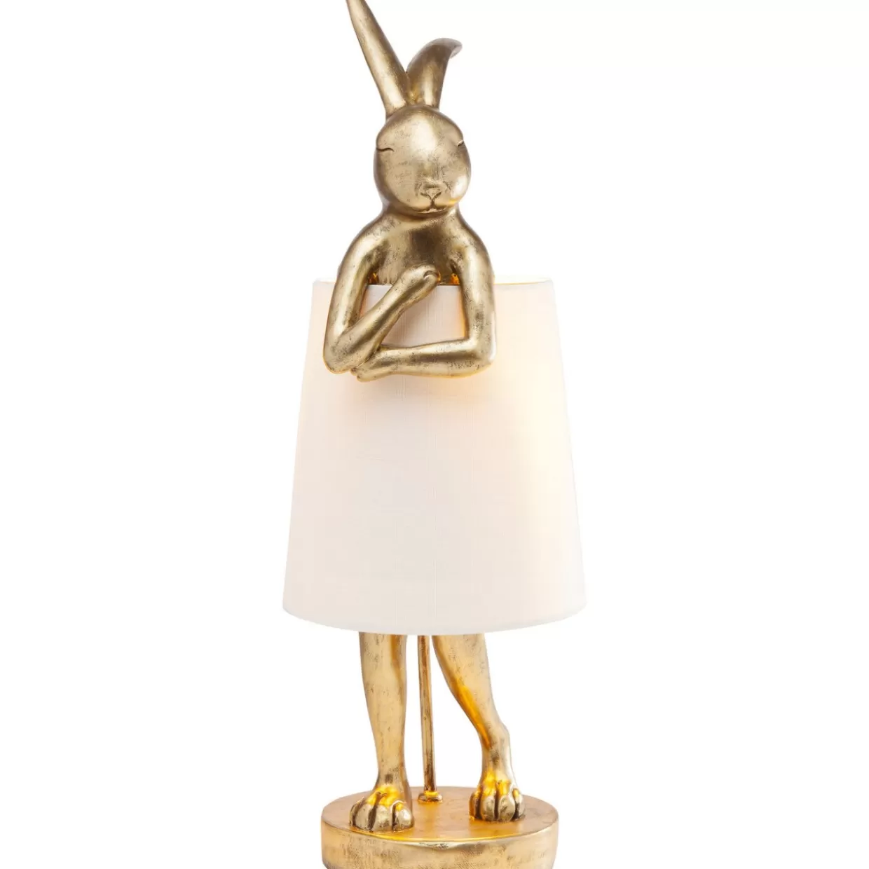 KARE Design Tischleuchten | Tischleuchte Animal Rabbit Gold 68Cm