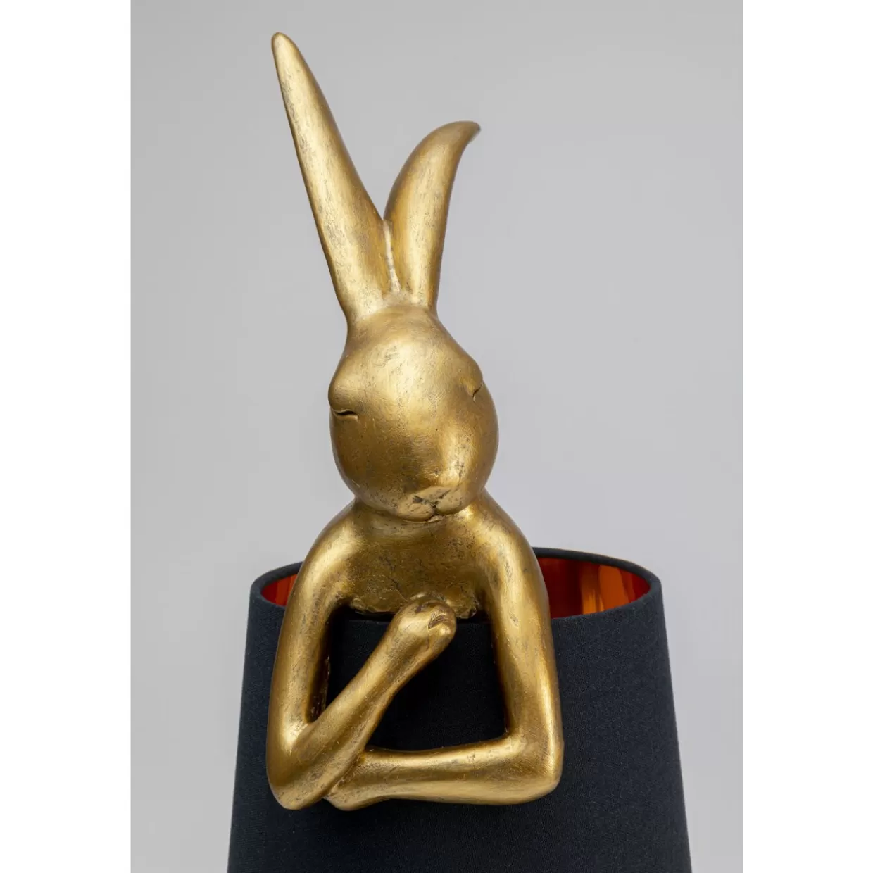 KARE Design Tischleuchten | Tischleuchte Animal Rabbit Gold/Schwarz 68Cm