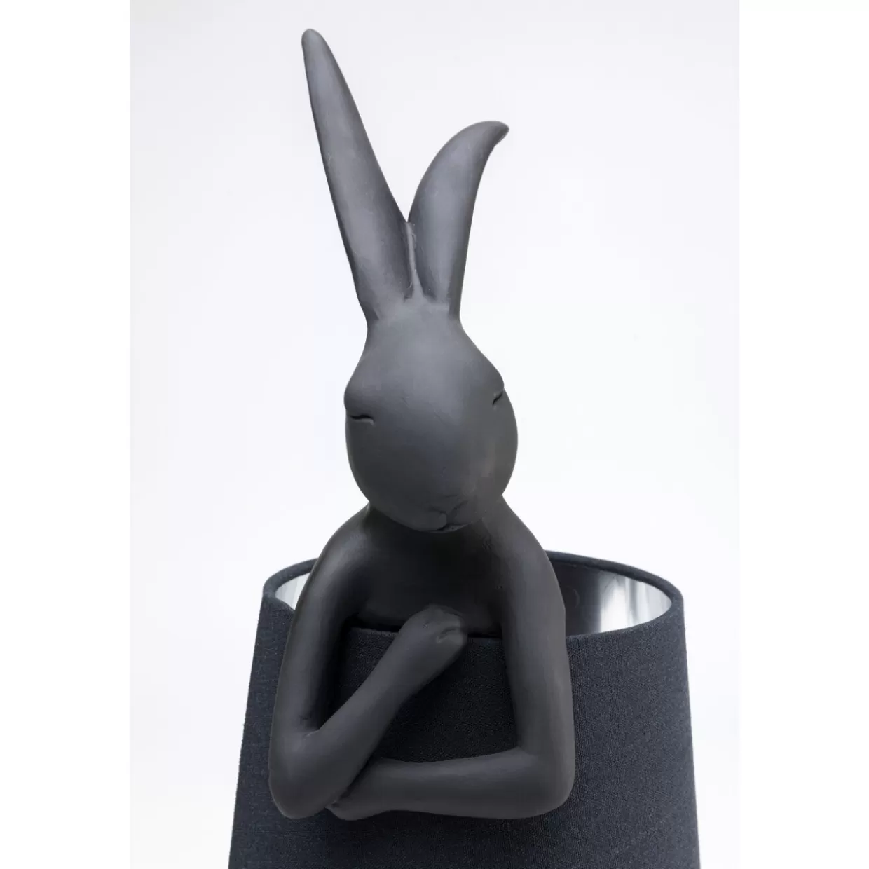 KARE Design Tischleuchten | Tischleuchte Animal Rabbit Matt Schwarz 68Cm