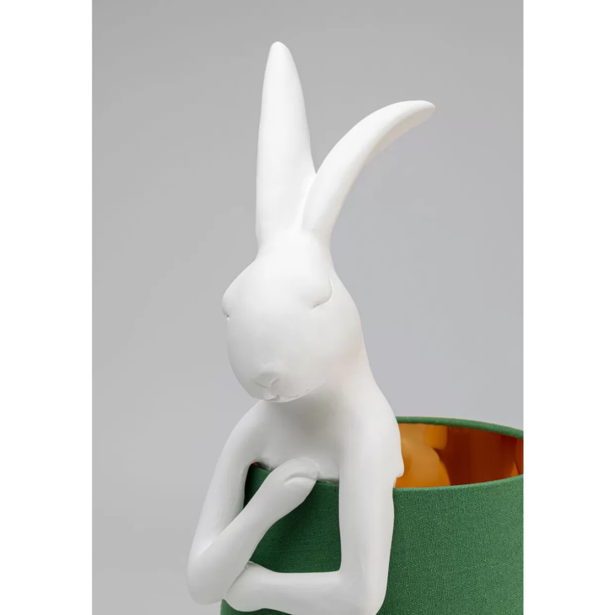 KARE Design Tischleuchten | Tischleuchte Animal Rabbit Weis/Grun 68Cm