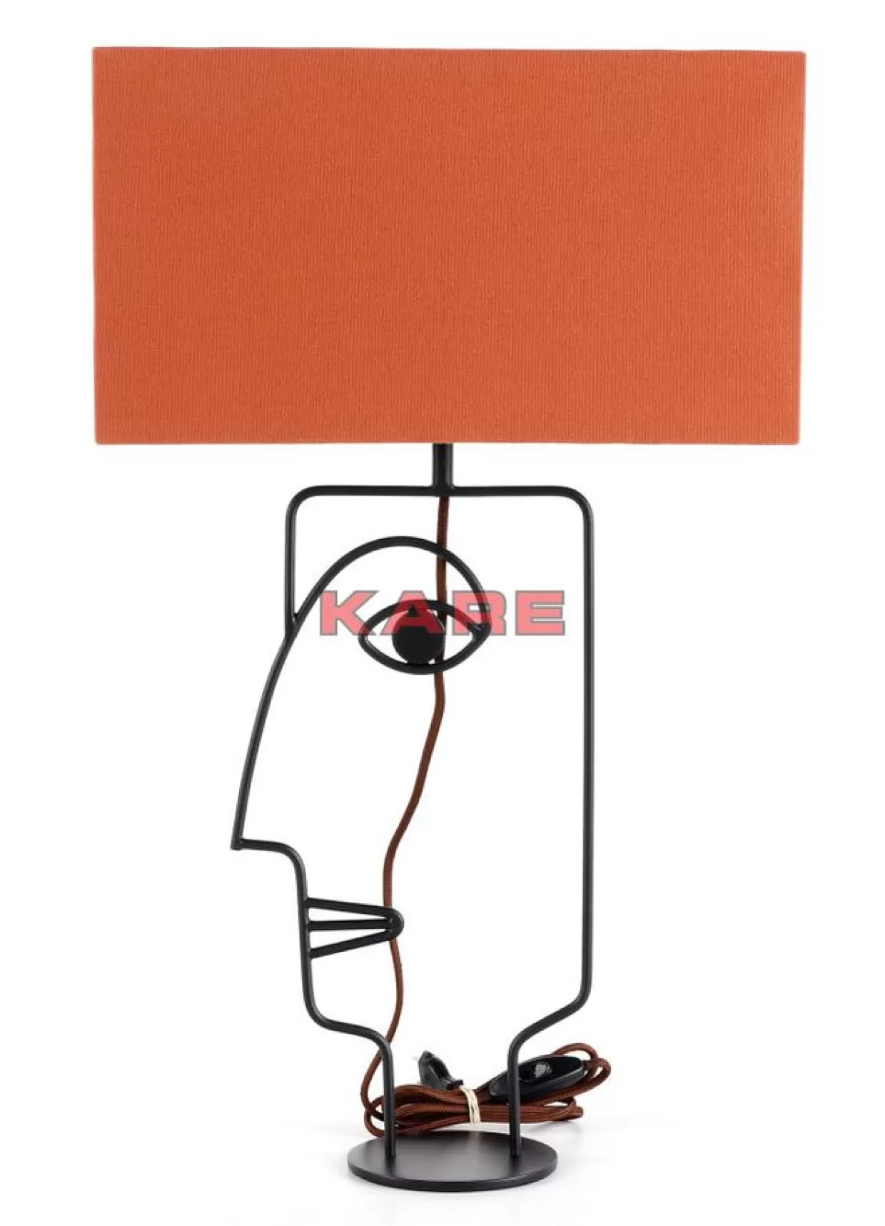 KARE Design Tischleuchten | Tischleuchte Face Wire Orange