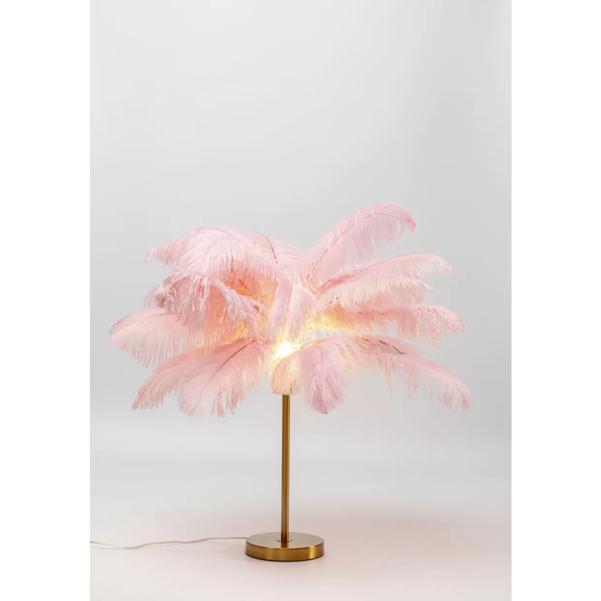 KARE Design Tischleuchten | Tischleuchte Feather Palm Pink 60Cm