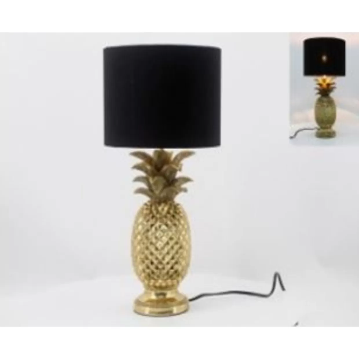 KARE Design Tischleuchten | Tischleuchte Pineapple Gold 47Cm