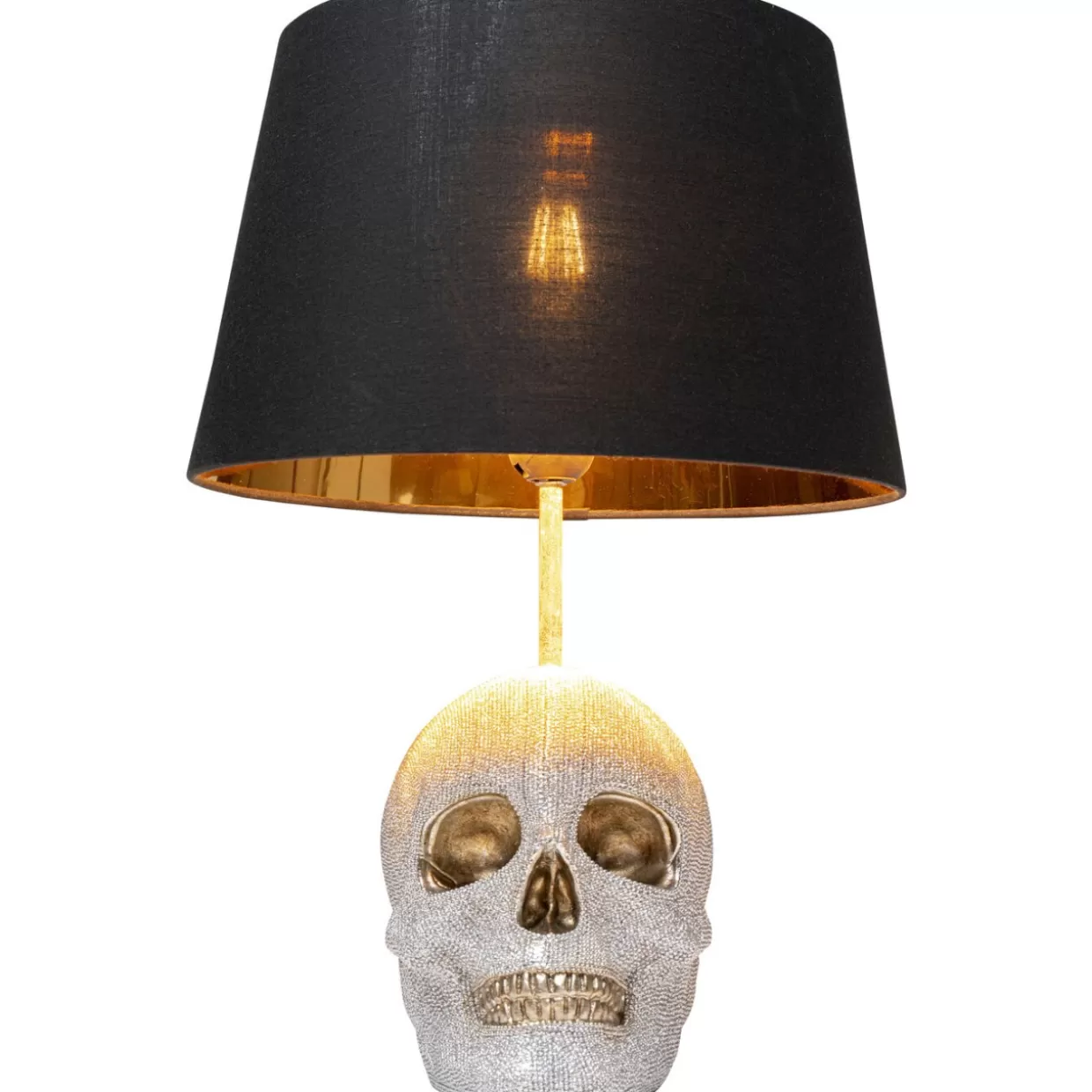 KARE Design Tischleuchten | Tischleuchte Skull Crystals Front 44Cm