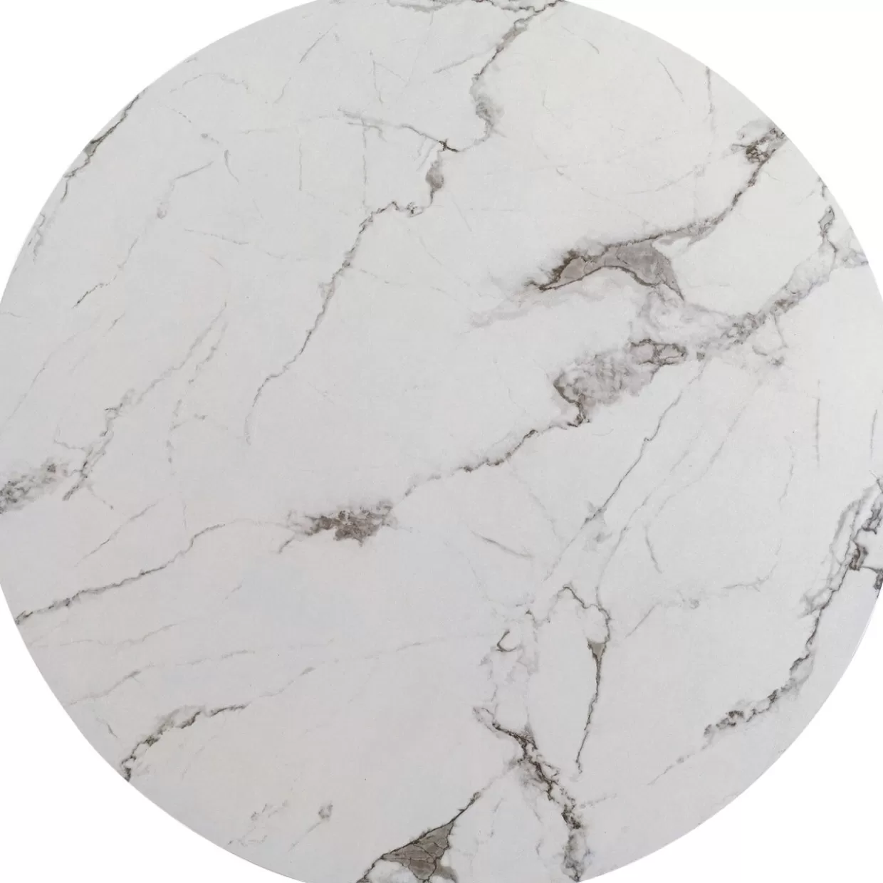 KARE Design Tische | Tischplatte Schickeria Marmoroptik Weis O110Cm