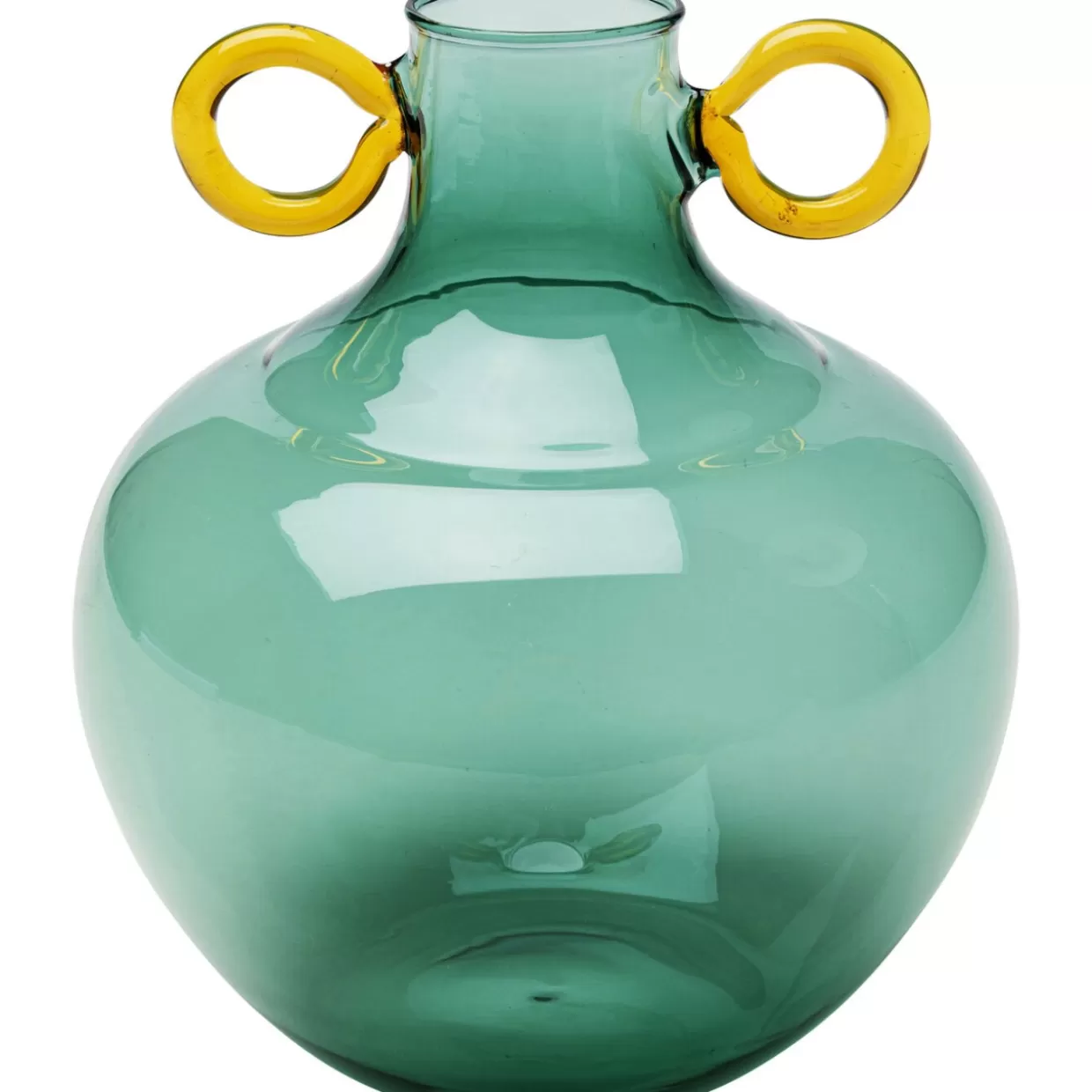 KARE Design Vasen | Vase Amore Handle Blau 16Cm
