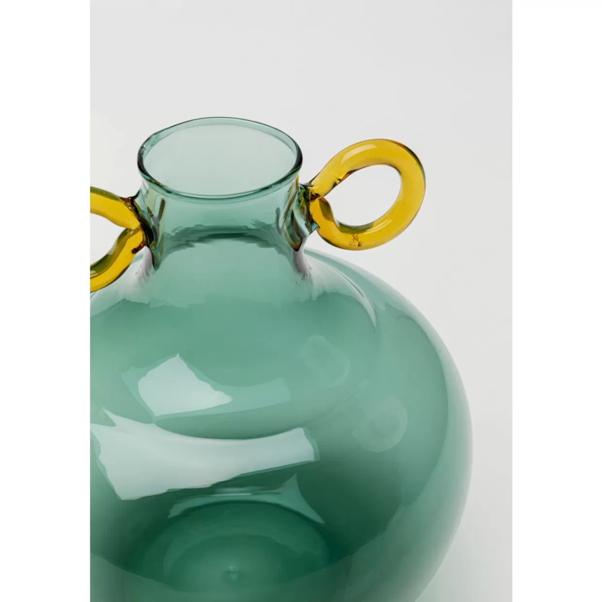 KARE Design Vasen | Vase Amore Handle Blau 16Cm