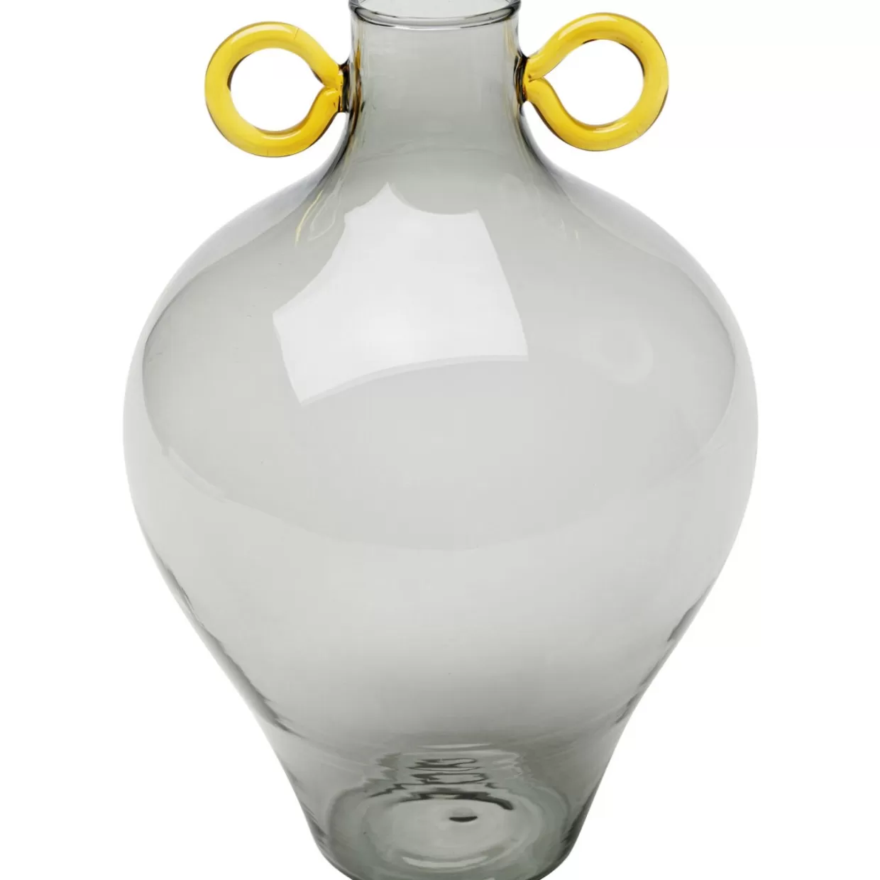 KARE Design Vasen | Vase Amore Handle Grau 23Cm