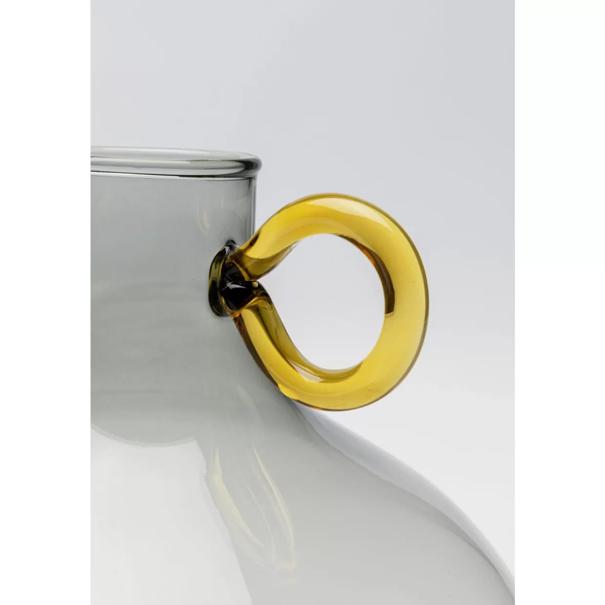 KARE Design Vasen | Vase Amore Handle Grau 23Cm