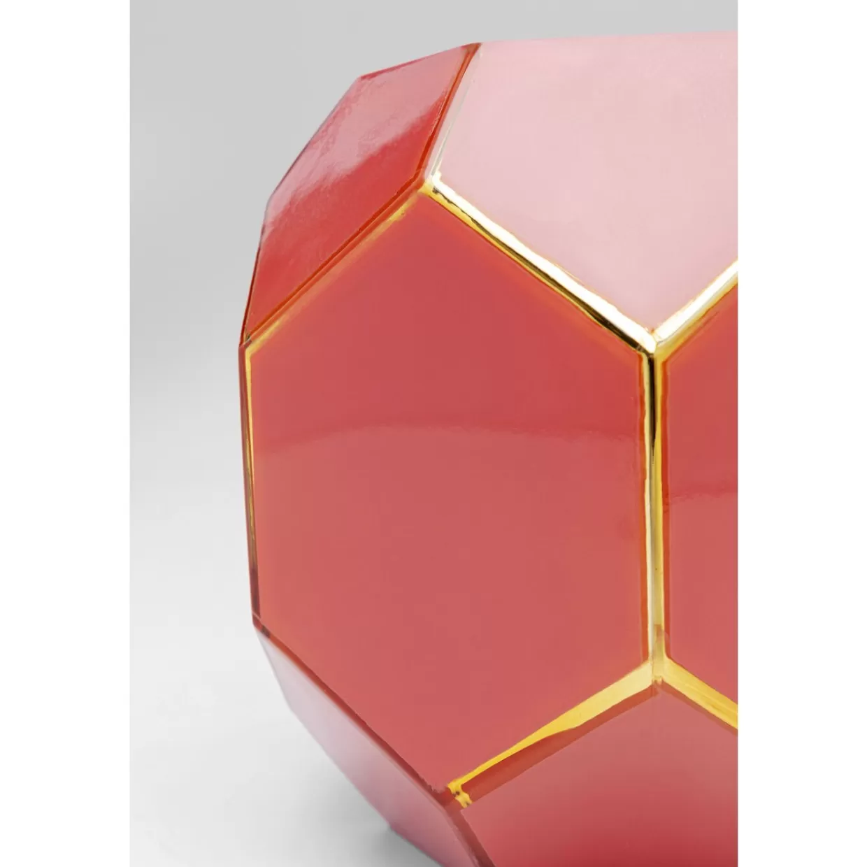 KARE Design Vasen | Vase Art Pastell Rot 17Cm