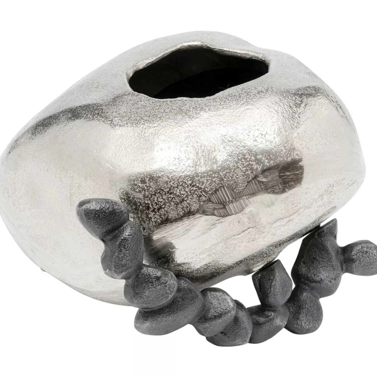 KARE Design Vasen | Vase Art Stones Silber 21Cm