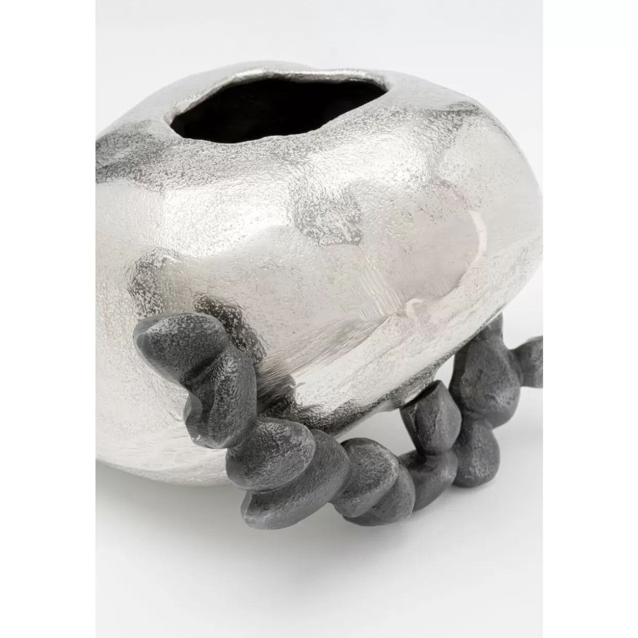KARE Design Vasen | Vase Art Stones Silber 21Cm