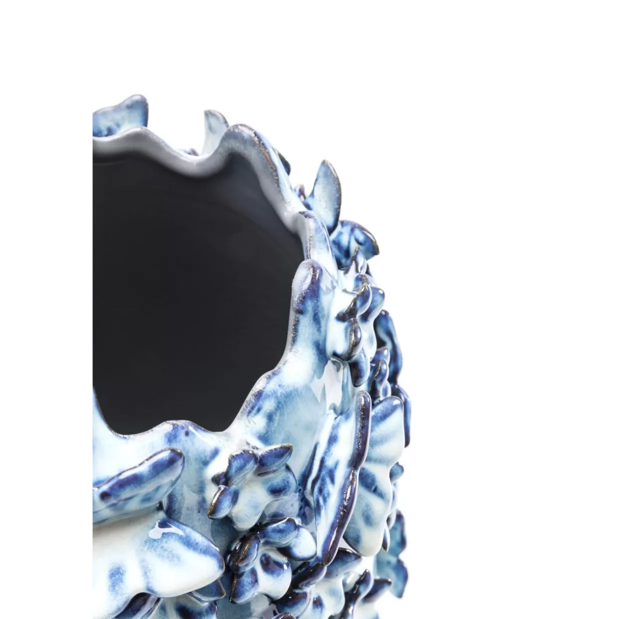 KARE Design Vasen | Vase Butterflies Lightblue 35Cm