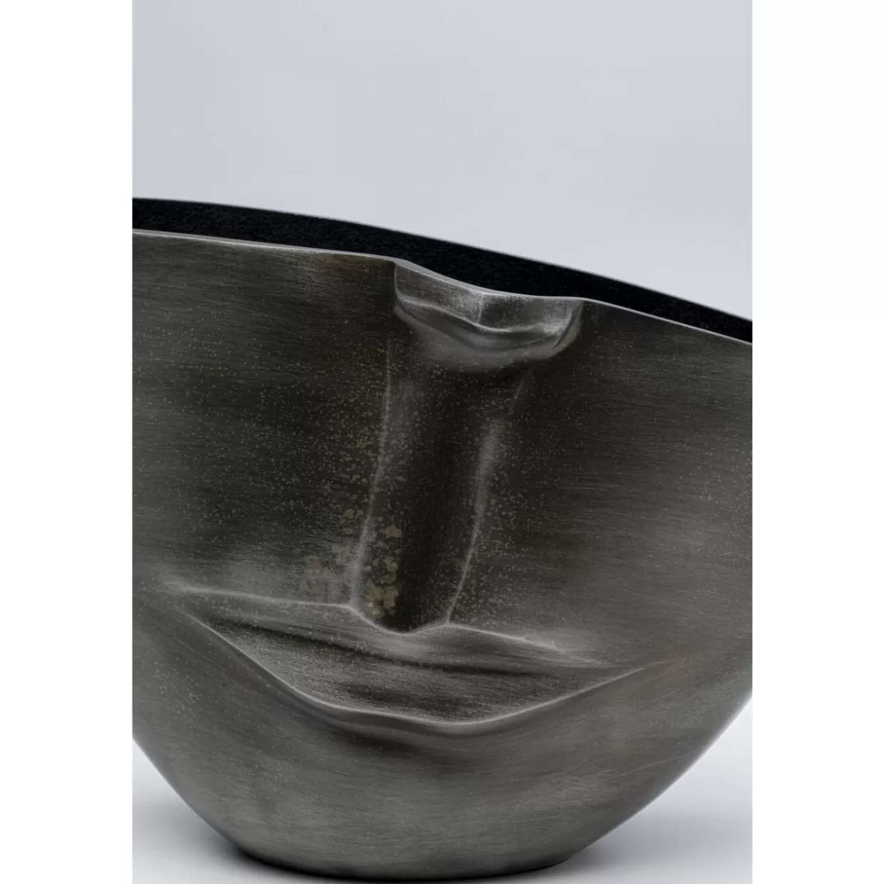 KARE Design Vasen | Vase Half Face Anthrazit 31Cm
