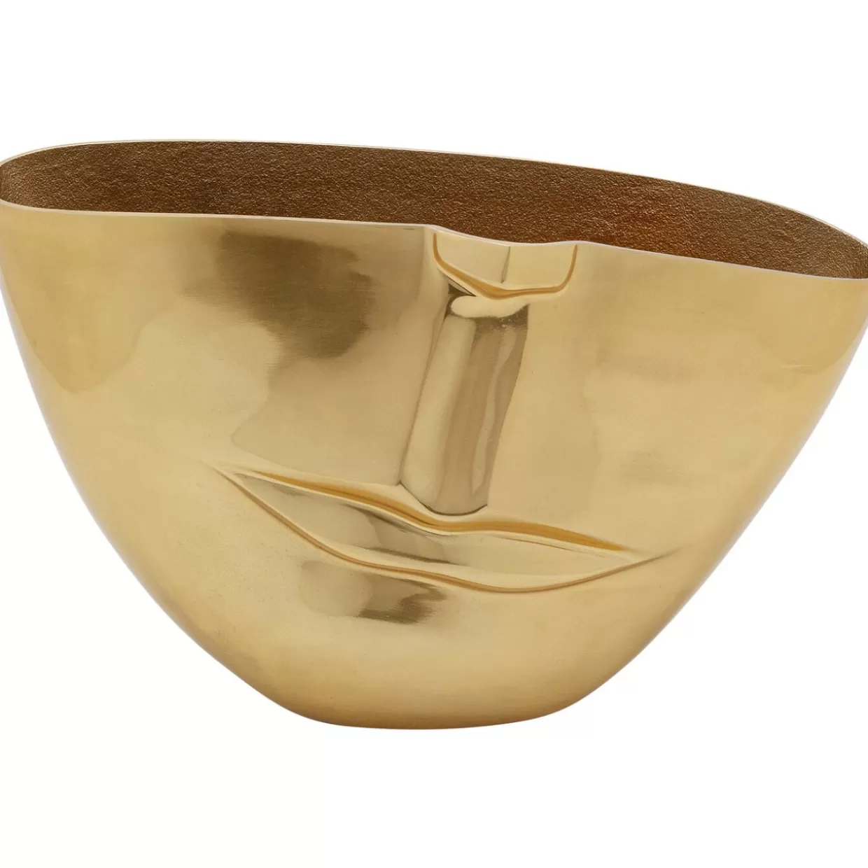 KARE Design Vasen | Vase Half Face Gold 46Cm