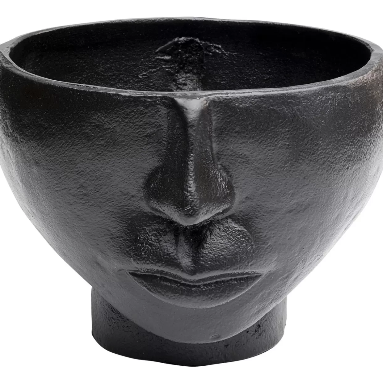 KARE Design Vasen | Vase Half Face Schwarz 23Cm