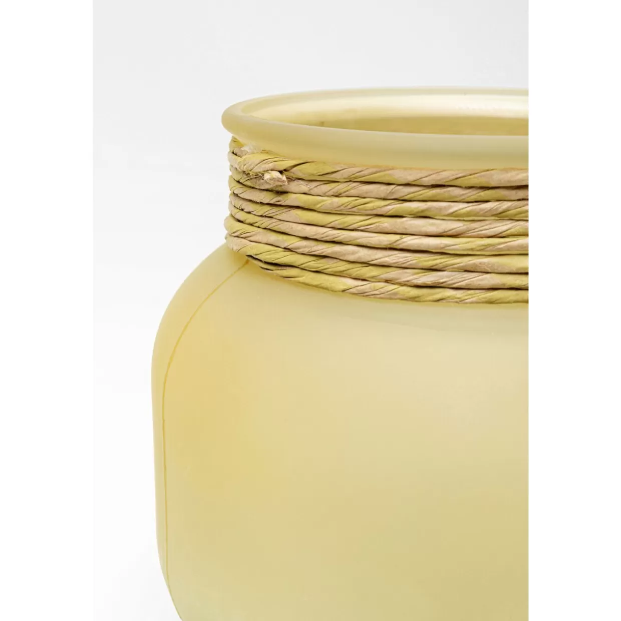KARE Design Vasen | Vase Isola Storm Gelb 18Cm