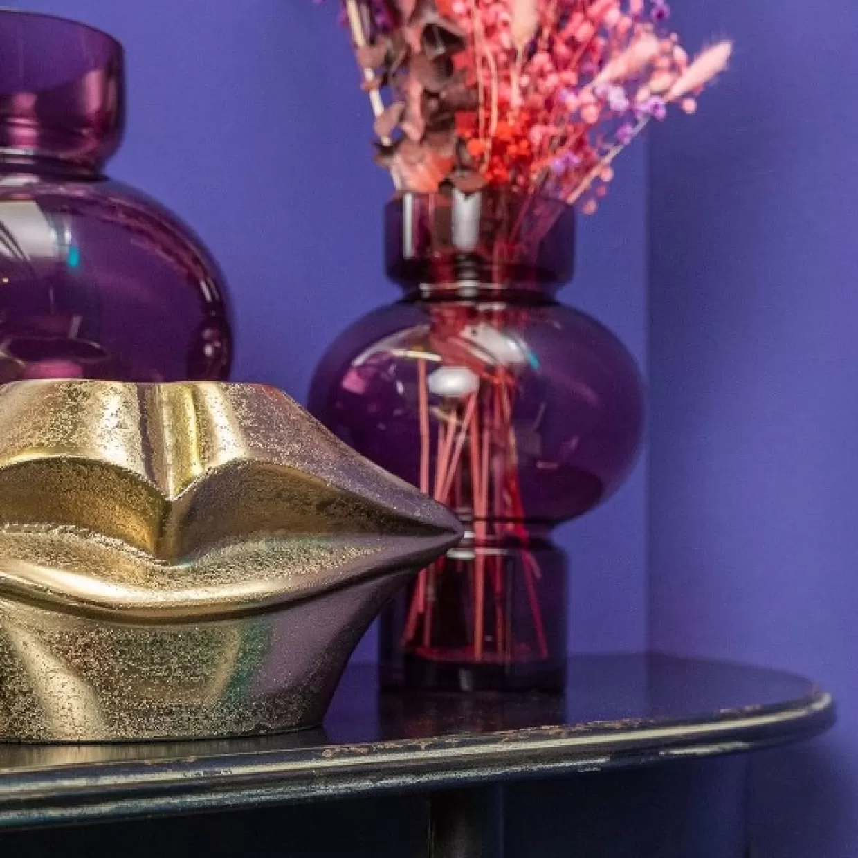 KARE Design Vasen | Vase Lips Gold