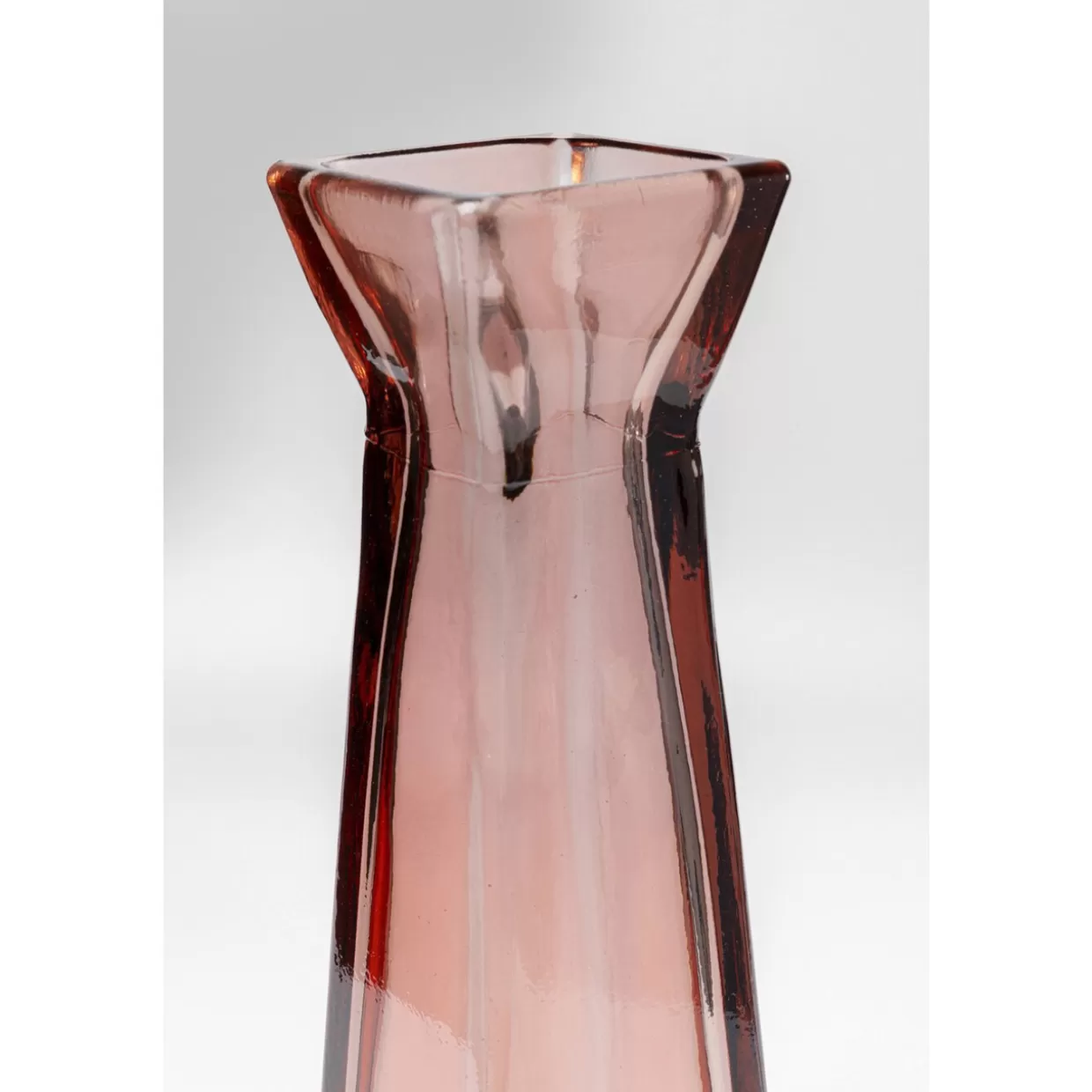 KARE Design Vasen | Vase Piramide Rosa 55Cm
