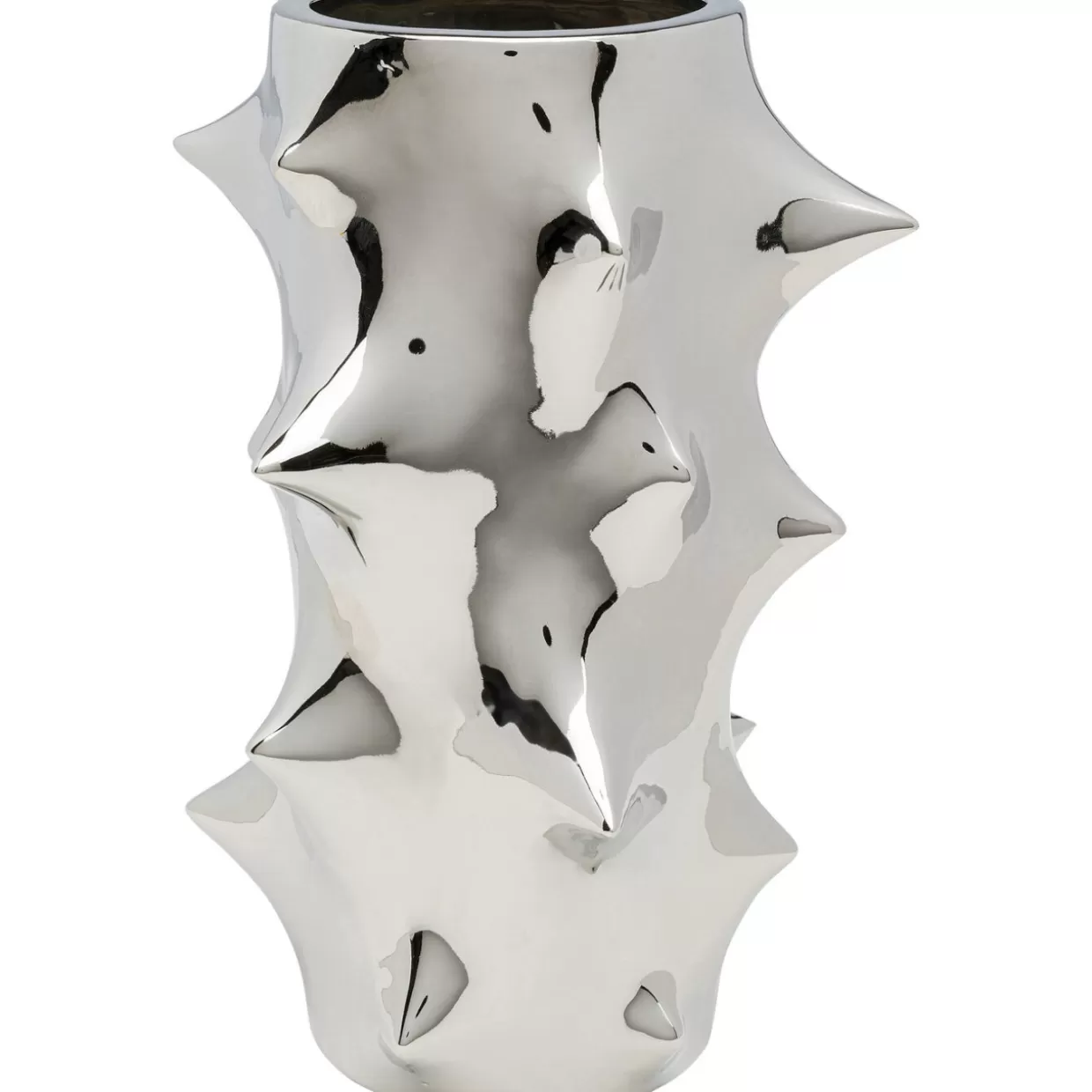 KARE Design Vasen | Vase Pointy Silber 30Cm