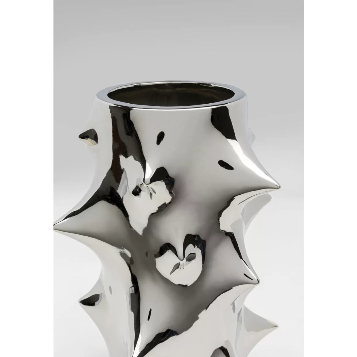 KARE Design Vasen | Vase Pointy Silber 30Cm