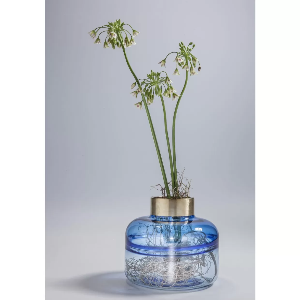 KARE Design Vasen | Vase Positano Belly Blau 21Cm