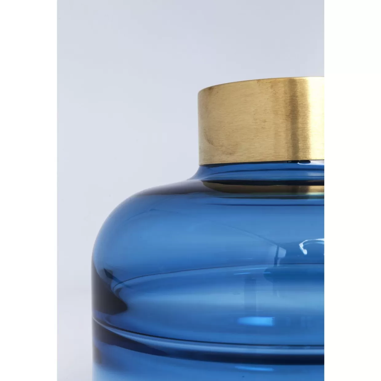 KARE Design Vasen | Vase Positano Belly Blau 21Cm