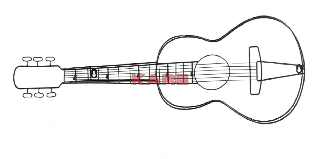 KARE Design Kleinmöbel & Sonstiges | Wandgarderobe Guitar 81Cm