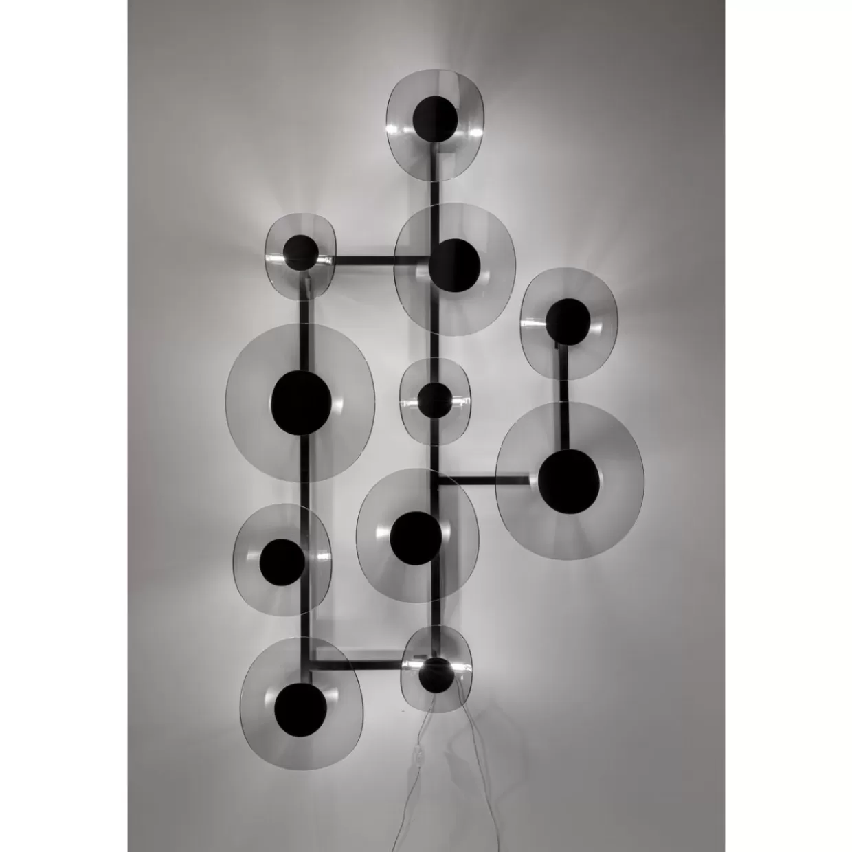 KARE Design Wandleuchten | Wandleuchte Mariposa Schwarz Smoke 116X198Cm