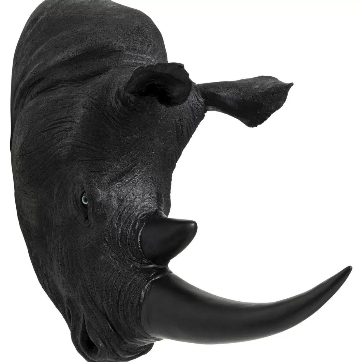 KARE Design Bilder | Wandobjekt Rhino Head Antique Schwarz