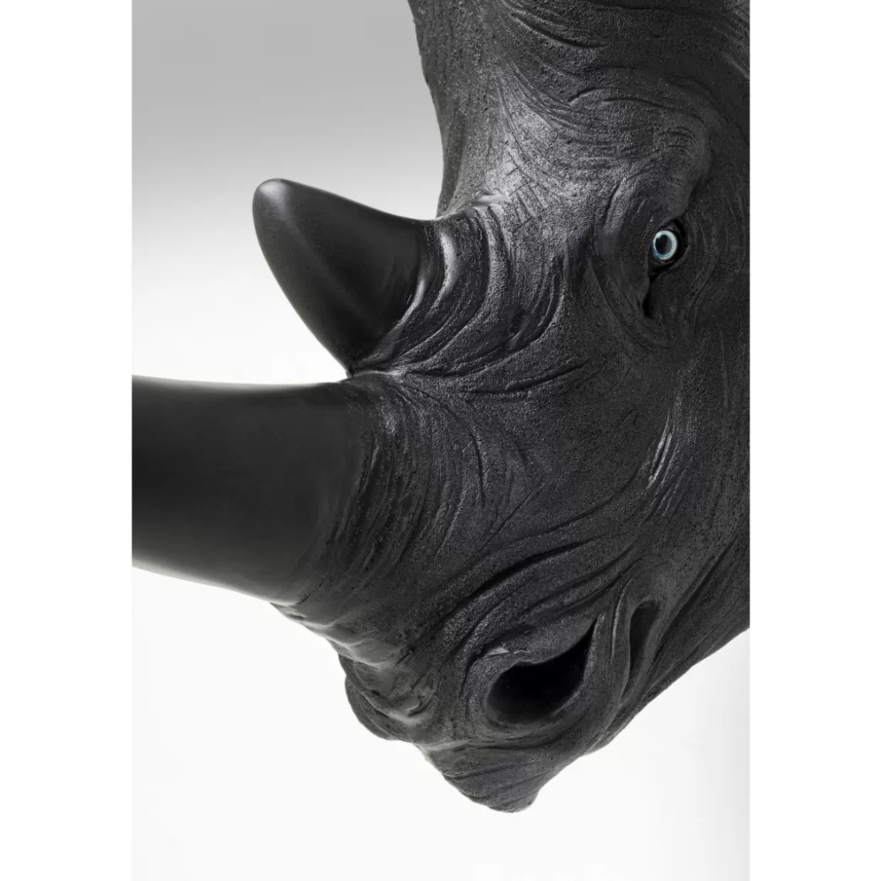 KARE Design Bilder | Wandobjekt Rhino Head Antique Schwarz