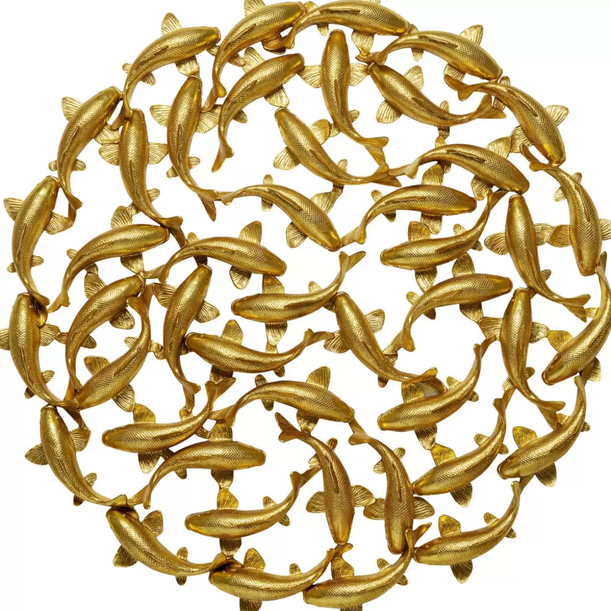 KARE Design Bilder | Wandobjekt School Of Koi Gold O160Cm